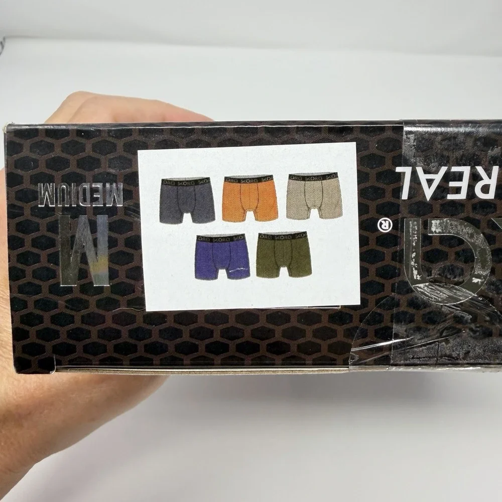 Skora Men's Boxer Briefs 5 pk MEDIUM 32-34 Run Real Performance Mesh NEW